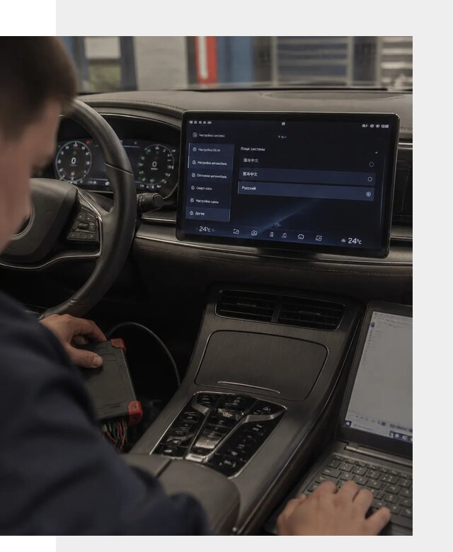 Русификация автомобиля BYD HAN для эксплуатации в Троицке